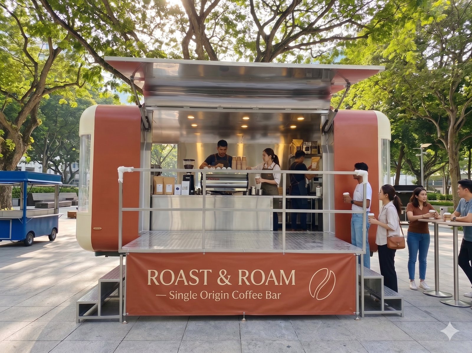 Roast & Roam coffee bar concept