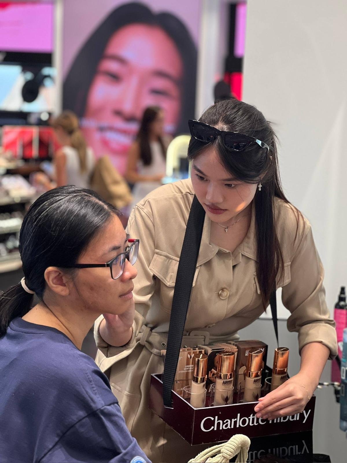 TBC on-site crew at retail activation